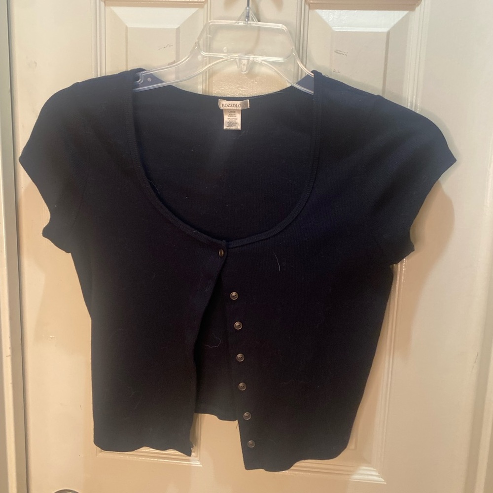 Button up crop top